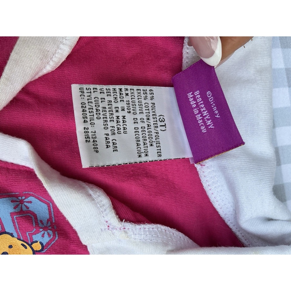 Vintage Disney Pooh Pink Dress Collared 3T Rare Winnie The Pooh 90's - Picture 3 of 4